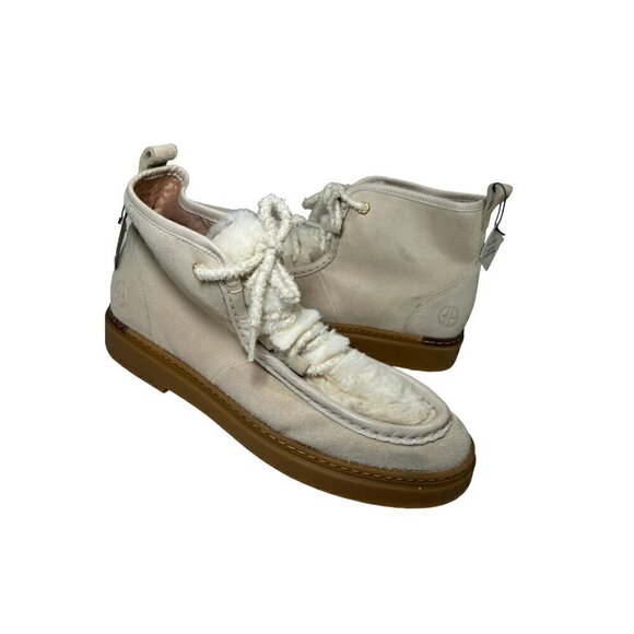 Cole Haan All Day Summit Angola Suede Shearling Faux Fur trim Chukka Bootie 9.5 - Picture 5 of 8